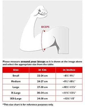 shoulder support for rotator cuff injury size chart
