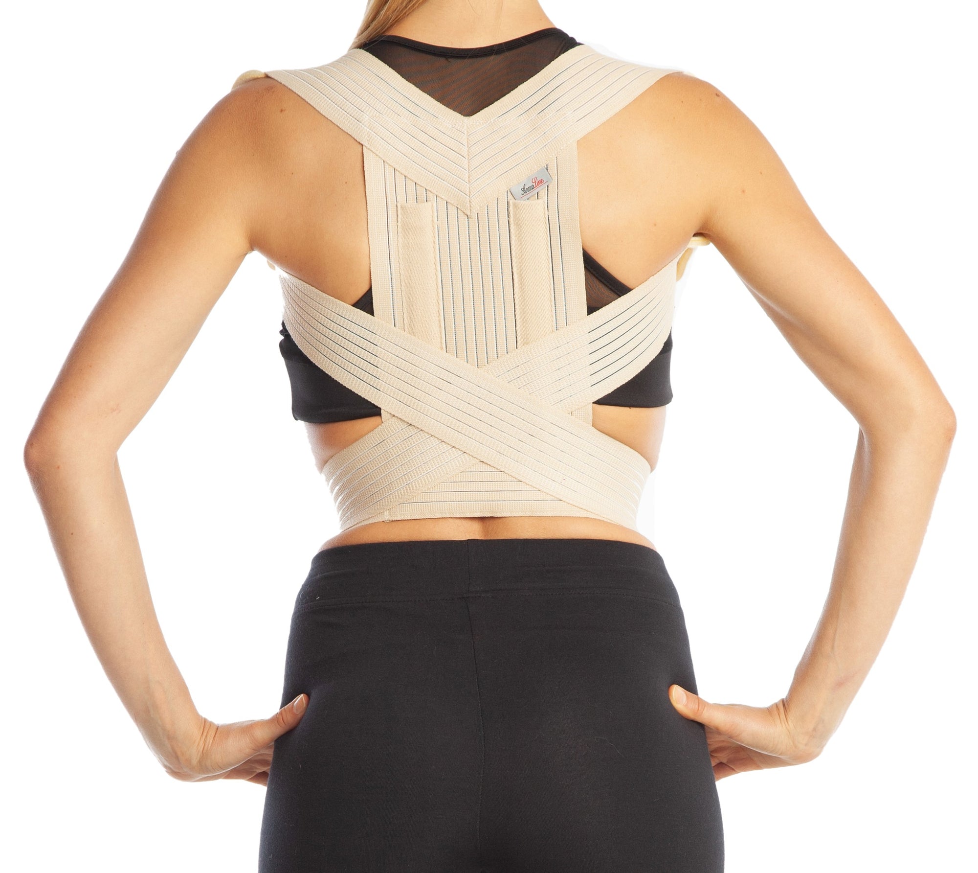 Beige Colour ArmoLine Posture Corrector that is 5 star reviewed by a customer